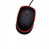 Alcatroz Asic Pro 2 High Resolution Optical Mouse USB Black Red